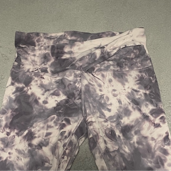 Lululemon align pant criss cross waist size 12 diamond dye pink bliss - Picture 6 of 16